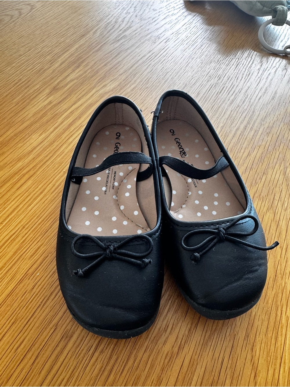 George Black Girls' Mary Jane Ballet Flats with Bow